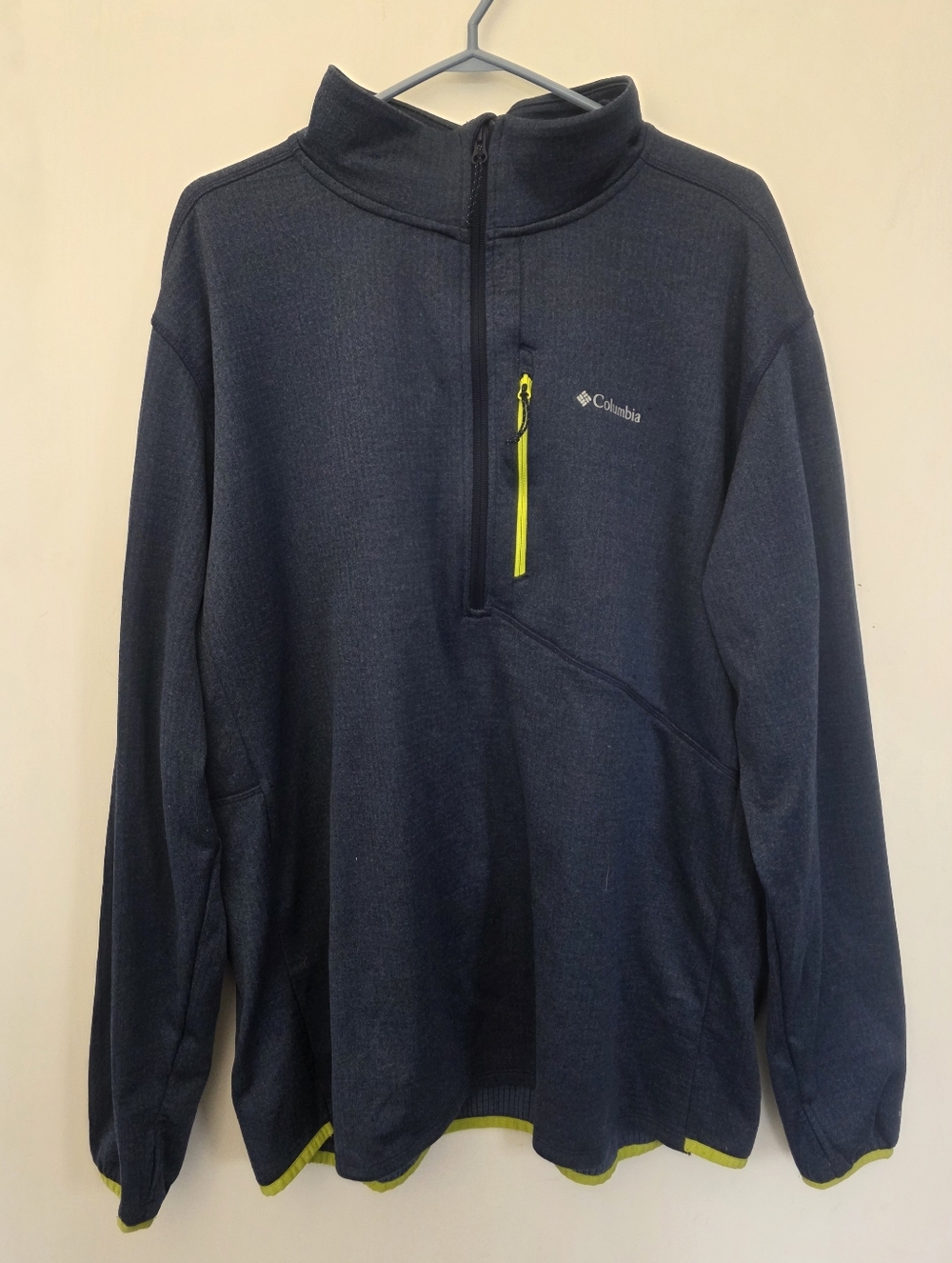 Columbia 1/4 Zip Pullover Jacket – Dark Blueish-Grey Lightweight Performance Top